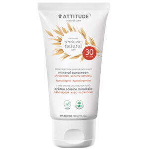 Attitude Sensitive Mineral Sunscreen | Unscented
